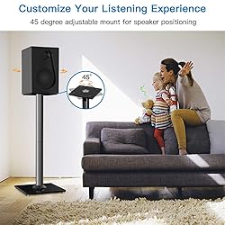 PERLESMITH Universal Floor Speaker Stands 26 Inch