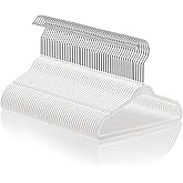 Casafield 50 Velvet Baby Hangers - 11" Size for Infant & Toddler Clothes - Ivory