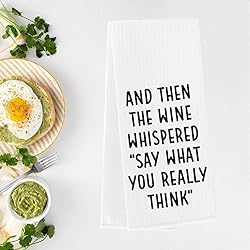 Funny Wine Kitchen Towels Adult Humor Bar Towels