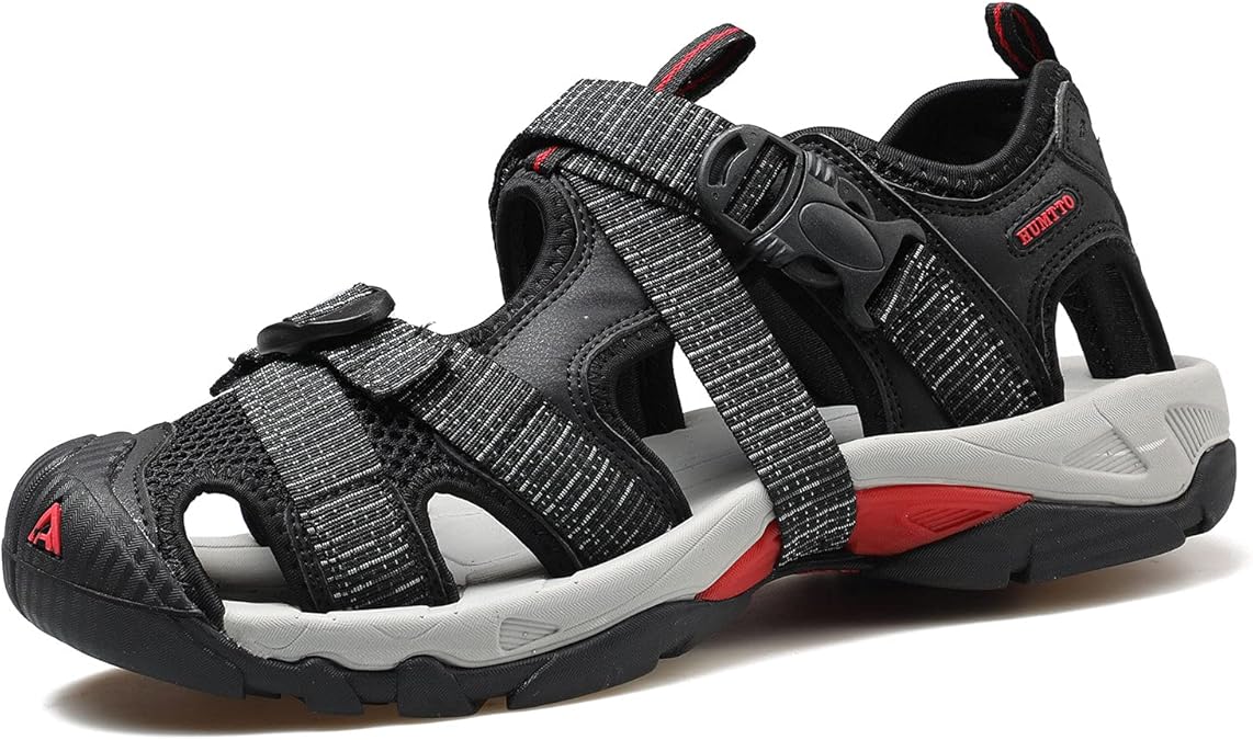 HUMTTO Sandals Men Beach Shoes Women Summer Outdoor Soft Breathable Flying Weaving TPU Roman 