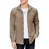 COOFANDY Men's Corduroy Shirt Casual Shacket Long Sleeve Button Down Lightweight Jacket