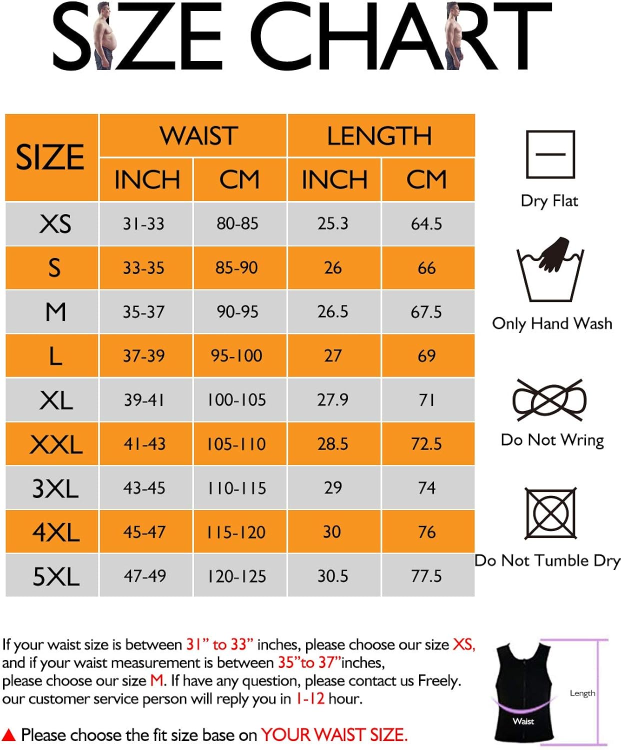 NonEcho Men Sauna Sweat Vest Weight Loss Waist Trainer Vest Neoprene Tank Top Shapewear Slimming Shirt Workout Suit: Clothing