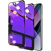 Westillux Compatible with iPhone 14 and compatible with iphone 13 / 13Pro Privacy screen protector 2 Pack Gradient Colorful anti Blue light eye protection Mirror Tempered Glass Anti-Peep Anti-Spy HD clear Film(Purple 6.1 inch)