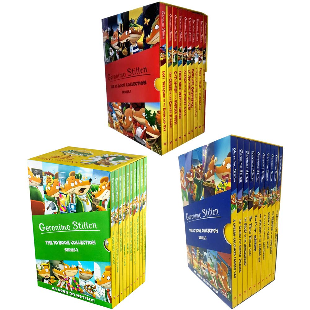Geronimo Stilton Series 1 2 And 3 30 Books Collection Set Amazon Co Uk Geronimo Stilton Books