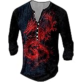 MARSVOVO Long Sleeve T Shirt Men Cross Print Cool Skull Graphic V Neck Casual Us USA Flag American Tops for Men