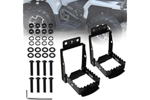 ATV Passenger Foot Rest, Foldable ATV Foot Rest for Rear Passenger Universal 4 Wheel Foot Pegs Compatible with Polaris Sports