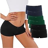 Uizuooy Boyshorts Panties for Women Cotton Boxer Briefs Seamless Underwear Anti-chafe Shorts