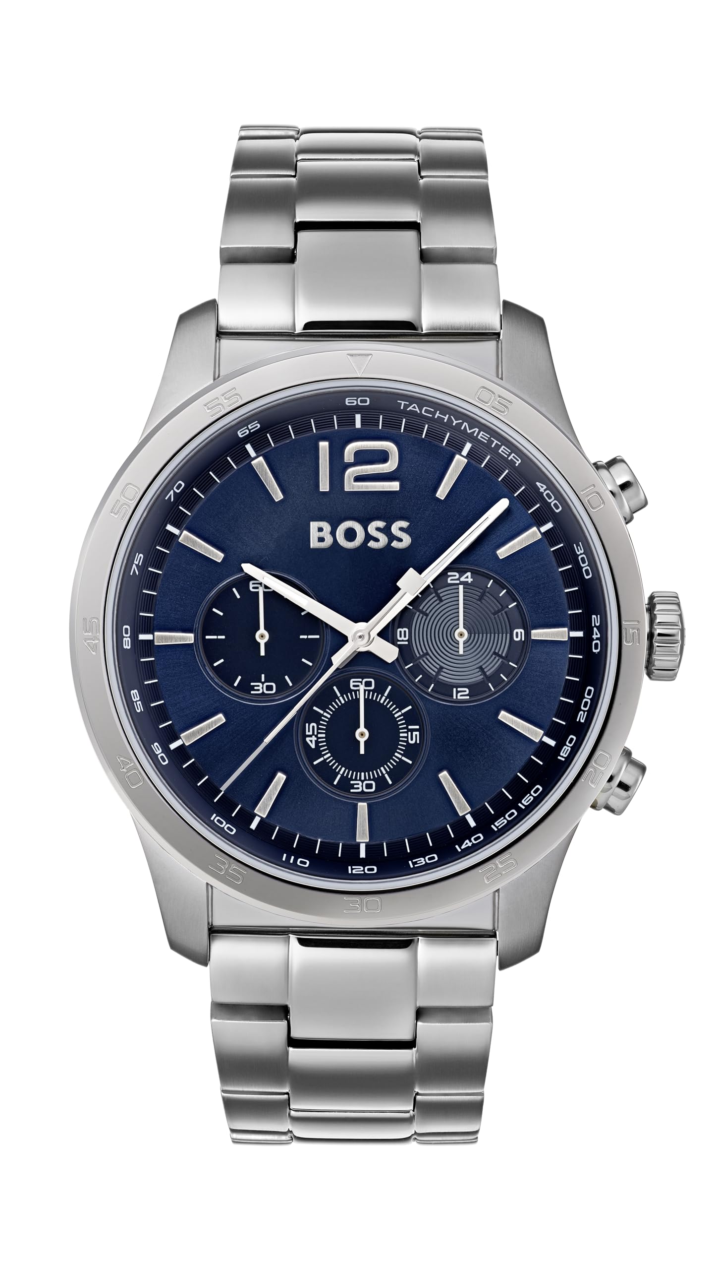 BOSS Chronograph Quartz Watch Men With Silver Stainless Steel Bracelet - 1513527