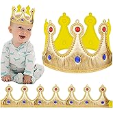Naturahand Golden King Crown Hat - 2Pcs Paper Crown for Men's Birthday Party