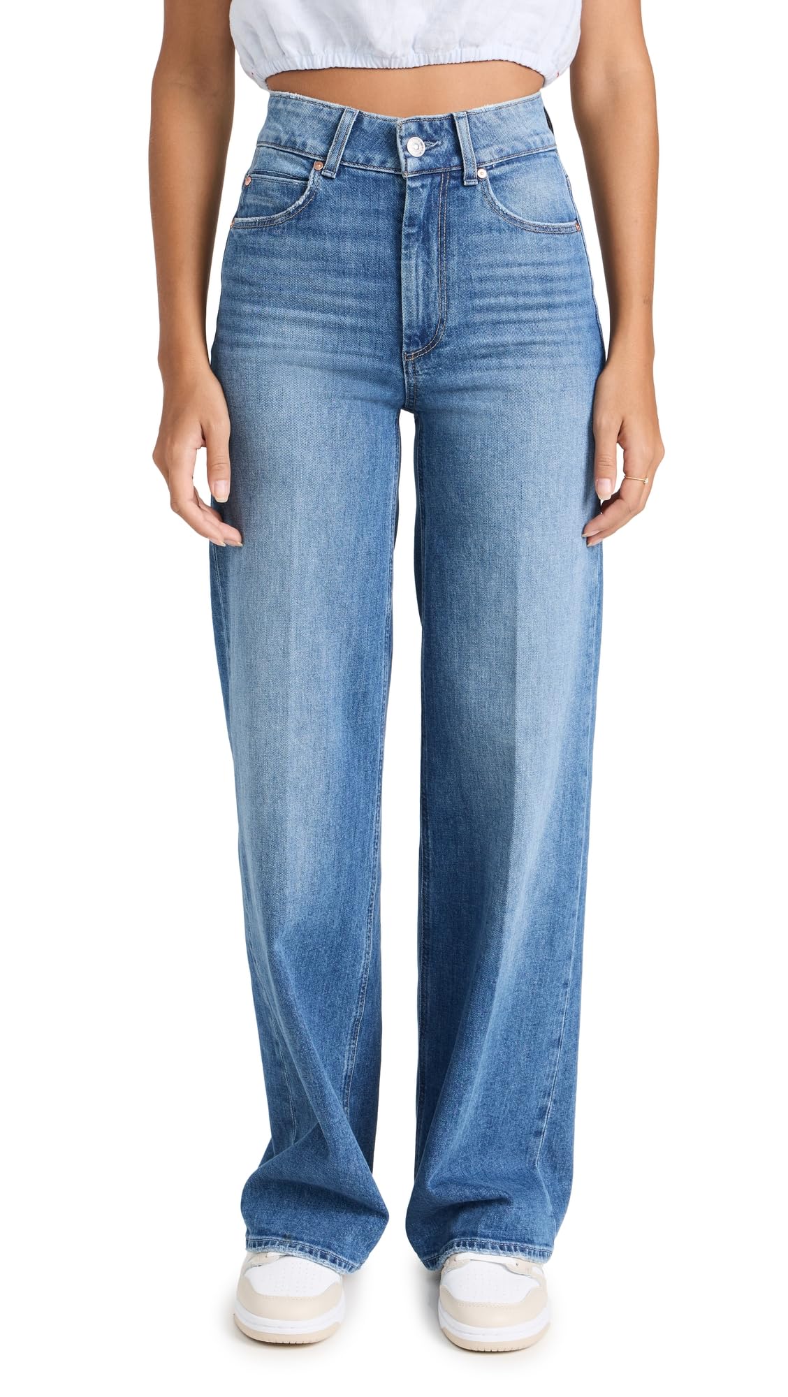 Photo 1 of PAIGE Women's Sasha Jeans, Stefania Distressed, Blue, 27