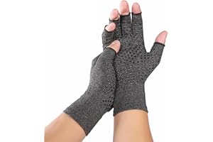 Villelei Arthritis compression gloves for men and women hand arthritis, carpal tunnel pain, work non-slip glue dot gloves