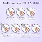 KOOFIT Electric Nail File Drill 20000RPM Adjustable Speed Manicure Set view 6