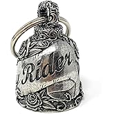 Bravo Bells Lady Rider Bell - Biker Bell Accessory or Key Chain for Good Luck on The Road