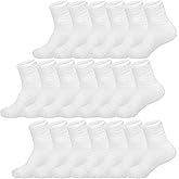 Weewooday 20 Pairs Fuzzy Socks Bulk Fluffy Cozy Slipper Warm Soft Winter Sleeping Socks for Men Women Christmas Gifts Home, White