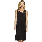 Dreamcrest Silky Soft Nightgown Crochet Trim Sleep Dress 1541B