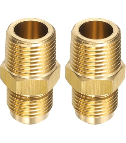 Brass Flare Reducing Tee 3/8" OD X 1/2" OD X 3/8" OD SAE 45 Degree - View #6
