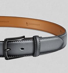 KEMISANT Men Belt-Genuine Leather Belt for Men
