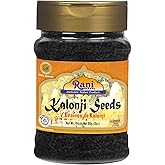 Rani Kalonji (Black Seed, Nigella Sativa, Black Cumin) Seeds 3oz (85g) PET Jar ~ All Natural | Gluten Friendly | NON-GMO | Ko