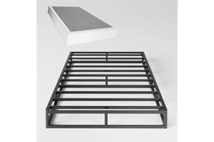 Aardhen Twin Box Spring 5 Inch High Profile Strong Metal Frame Mattress Foundation, Quiet Noise-Free,Easy Assembly, 3000lbs Max Weight Capacity