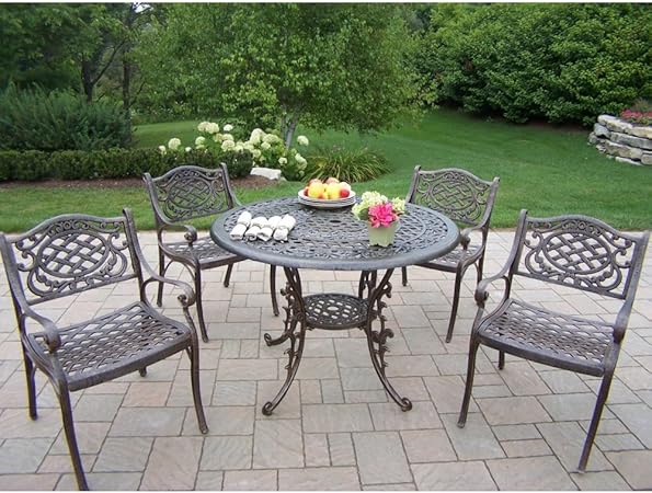 Amazon Com Oakland Living Mississippi Cast Aluminum 5 Piece