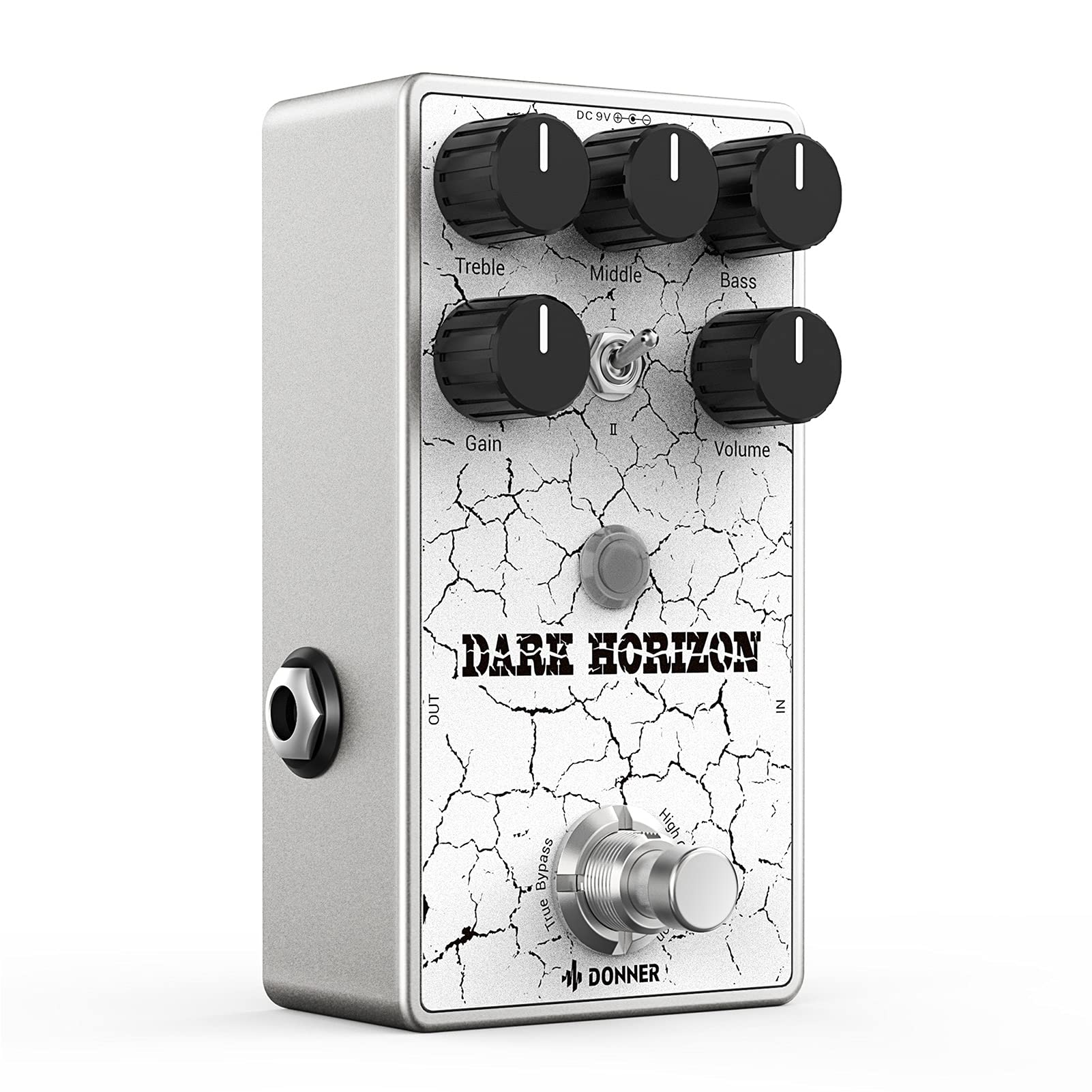 Donner Guitar Distortion Pedal, Dark Horizon Crunch Distortion Classic British Distortion Effect with 3-Band EQ True Bypass