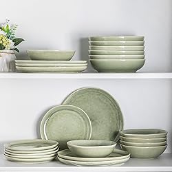 AmorArc Ceramic Dinnerware Sets,Handmade Reactive