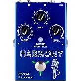 FLAMMA FV04 Vocal Harmony Pedal Vocal Effects Processor Stompbox Voice Mic Harmonizer with Reverb 12 Pitches with 11 Different Harmony Modes All-In-One for Singer and Guirist Singing Recording