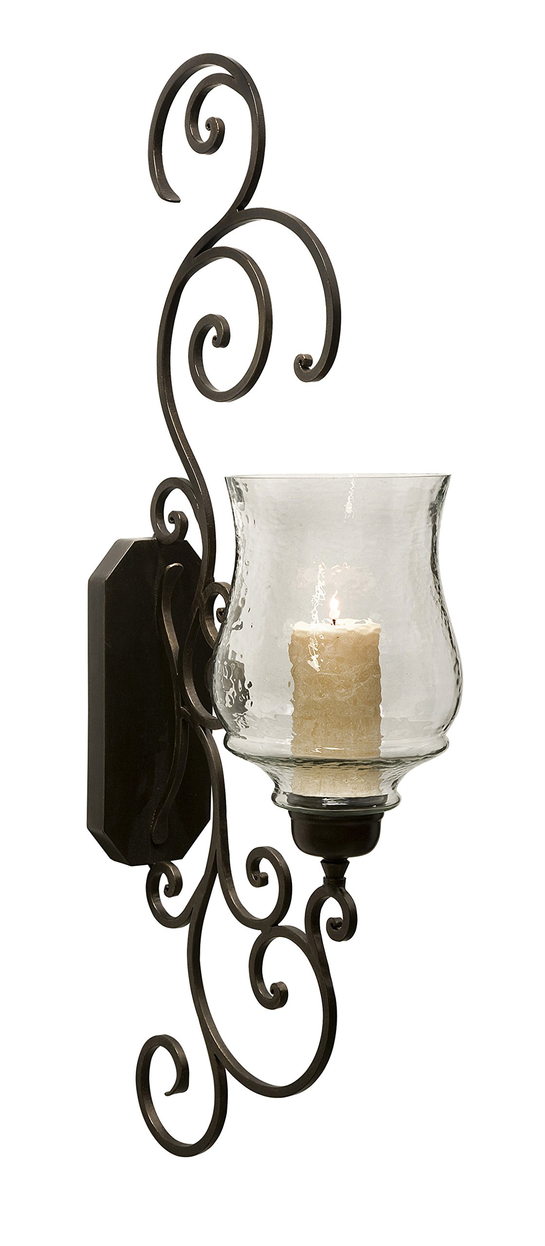 Wall Mounted Candle Sconce with Keyhole Decorative Candle Holders IMAX 7024 Angelina Grand