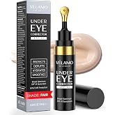 VELAMO ADVANCED Under Eye Corrector SPF 41(Fair): Under Eye Color Corrector for Dark Circles, Fine Lines &amp; Puffiness - Hydrating Anti Aging Eye Cream with Ceramides Complex - 10mL