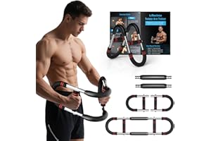 ROVISTA Twister Arm Trainer – 20–60lb Adjustable Resistance Chest Workout Equipment – Portable Chest Clip Trainer and Arm Exerciser for Visible Gains and Sculpted Muscle