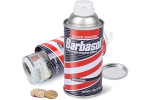 Meejune Diversion Safe Fack Can with Secret Compartment- Large Capacity Hidden Storage for Cash, Jewelry and Valuables (Red)