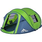 ThreeBears Instant Pop-Up Tent&ndash;2 Person Tent with Easy Automatic Setup, Ideal for Camping, Traveling, and Outdoor Adventures. Quick and Convenient Assembly