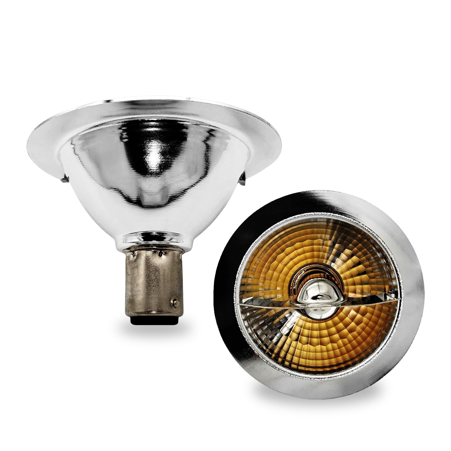 Photo 1 of QLEE 2 Pack Led Ar70 Reflector Light 3w Ac Dc 12v Ba15d Base 2700k Warm White Spotlight Equivalent 25w Halogen Bulbs Indoor Outdoor Home Office Commercial Track Lamp 24°Beam