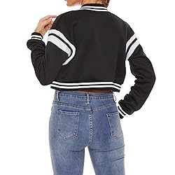 ACEFAST INC Womens Varsity Jacket Long Sleeve