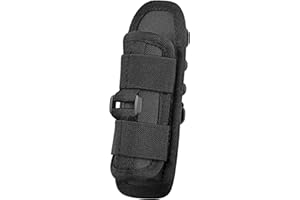 FandyFire Flashlight Holster, Tactical Pouch for Torch, Nylon Flashlight Holder Duty Belt Flashlight Holster with 360 Degrees