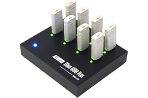 [New Update Version] EZ DUPE 1 to 7 Mini USB Plus MK III Duplicator - Standalone USB Flash Media Thumb Drive Compact Copier (