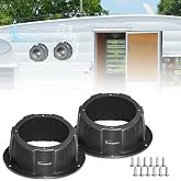 StarknightMT 6.5 Inch Speaker Pods Box Universal Angled Enclosure Black | 2Pcs 9.6 In Pre-drilled Mount; No Sound Leak; Water Shock Proof; Fit All RV, UTV, Marine Boat, Golf Cart, ATV, Truck, Trailer