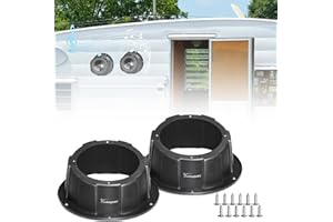 StarknightMT 2PCS Speaker Pods for 6.5 Inch Speakers Universal Angled Surface Mount Speaker Boxes Enclosures for RVs, UTVs, Trunks, Boats, Golf Carts, ATVs, Doors, Pre-Drilled Holes