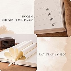 MGGAO Hardcover Journal for Women Girls, A5 God