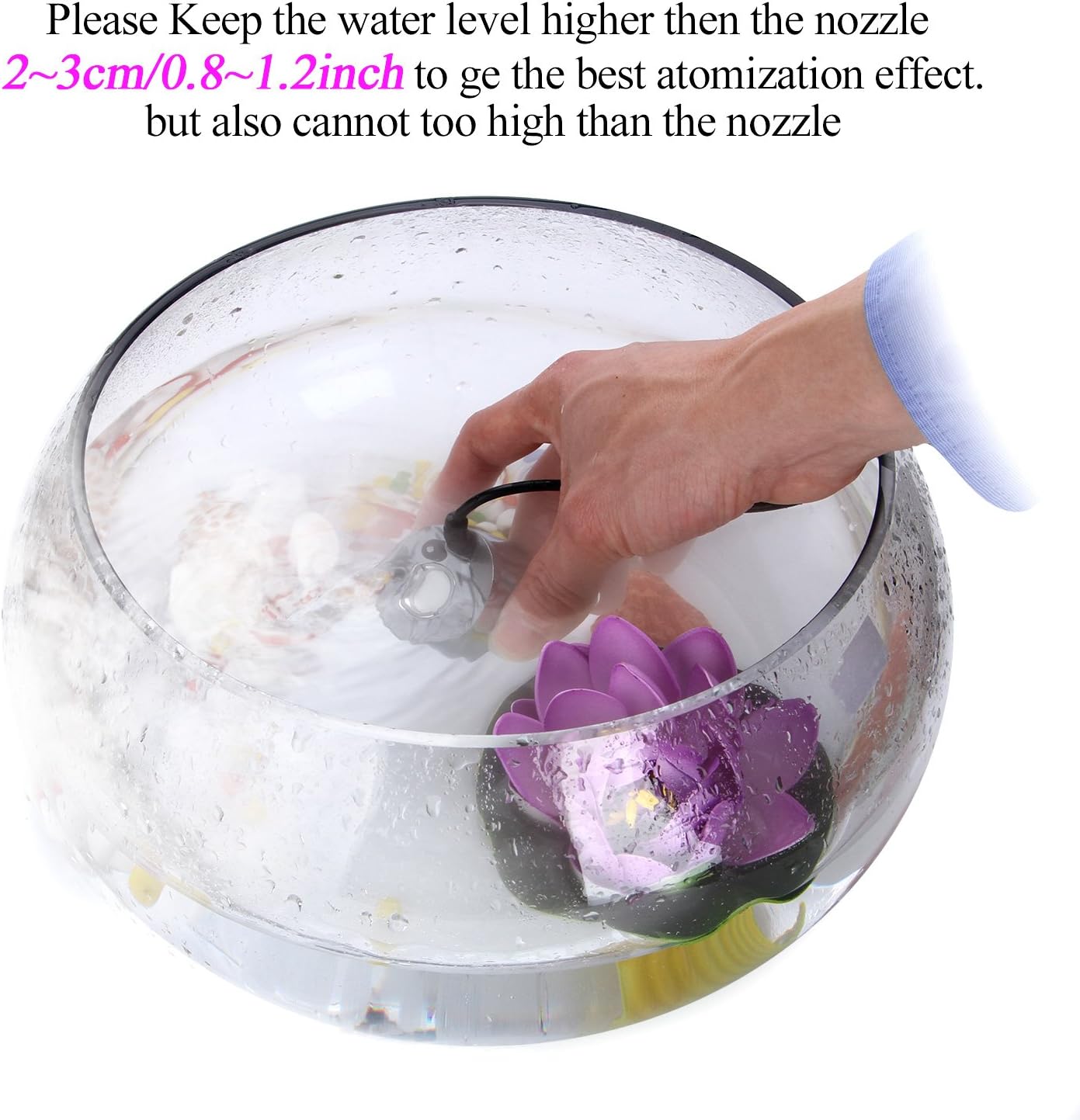 AGPTEK Aluminum Mist Maker Fog Maker for Water Fountain Pond Rockery Fishtank Vase Birdbath : Garden & Outdoor