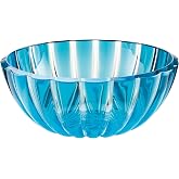 GUZZINI Dolcevita 11.8" Extra Large Bowl - Turquoise - 100% Recycled Plastic - Unbreakable, Reusable, BPA-Free, Cereal, Soup, Fruits - Mixing Bowl for Storage, Pantry &amp; Kitchen