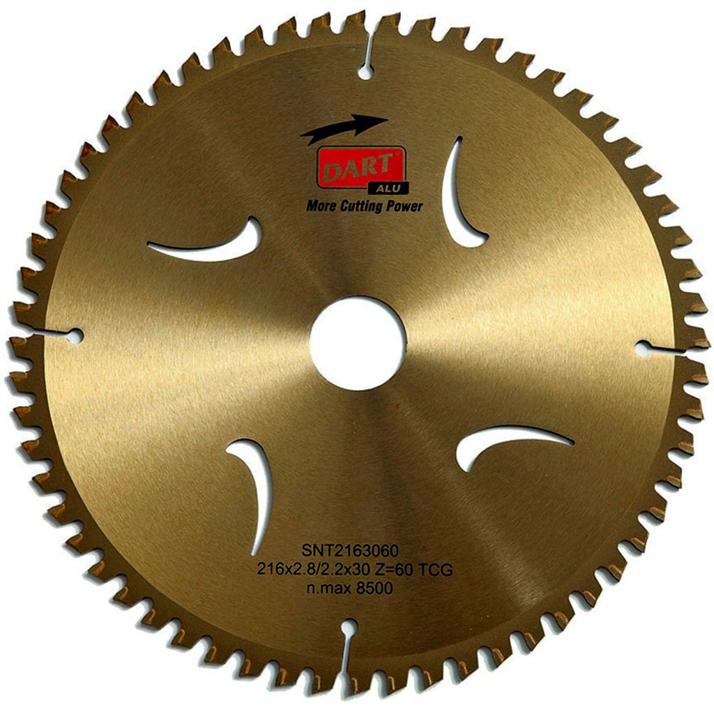 DART Negative Tooth Wood Saw Blade 260Dmm x 30B x 60Z - TCT Circular Saw Blades for Mitre Saw - Wood Cutter Industrial Use Circular Sawblades