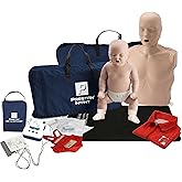 MCR Medical CPR Manikin/AED Training Kit, 1 Adult/1 Infant, Medium Tone | Improve CPR and AED skills with a reusable trainer for skills labs.