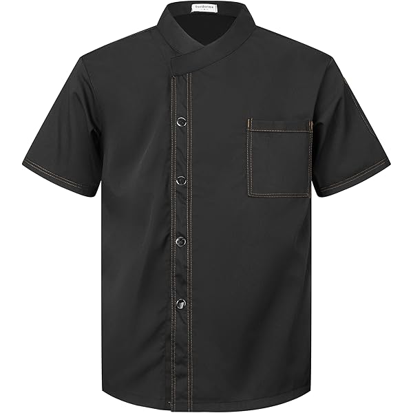 Stylish Chef Coat Nanxson Men's Chef Coat Short Sleeve Kitchen