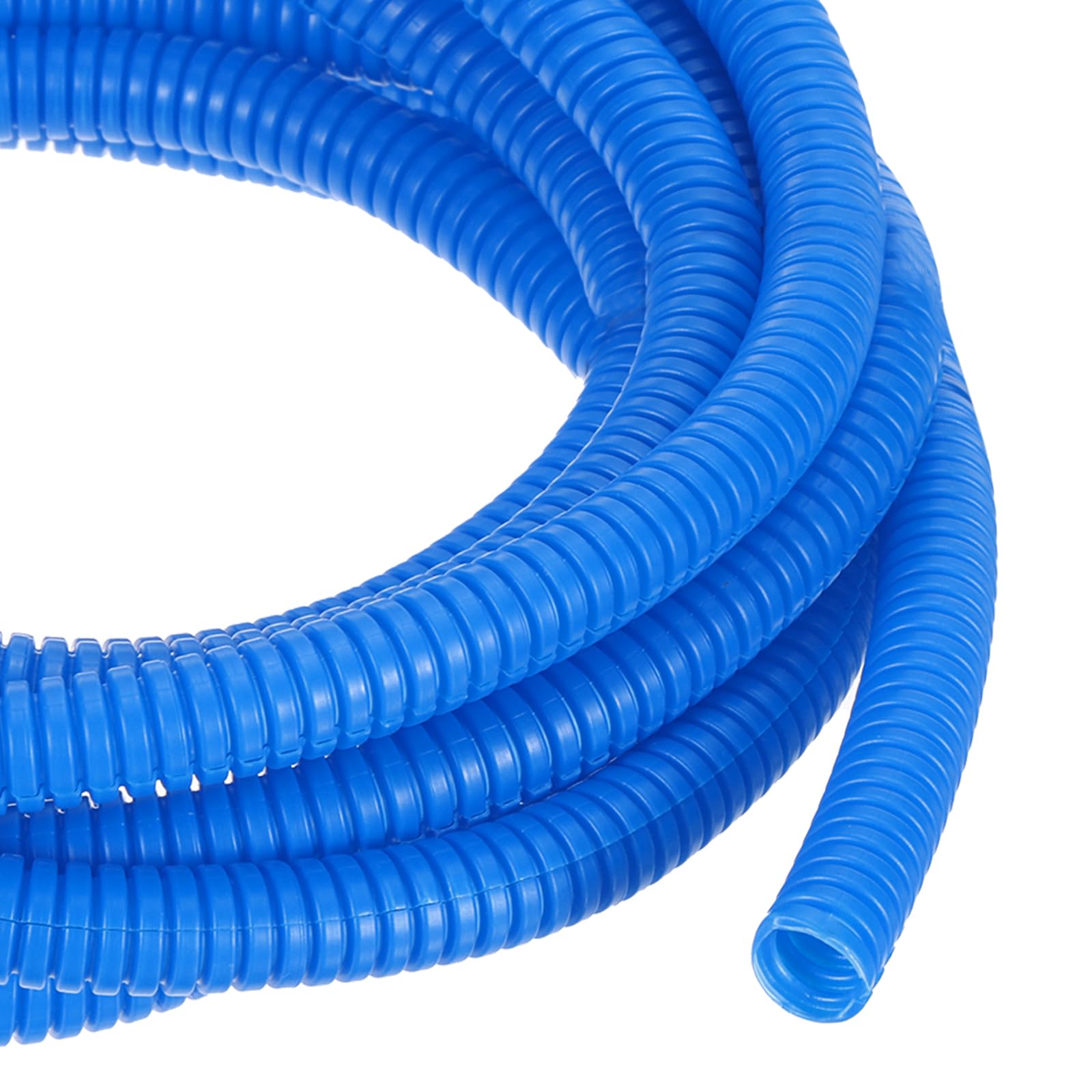 DMiotech 3meter Wire Loom Split Tubing 6.5mm, Cord Protectors from Pet Flexible Conduit Cable Management for Office, Home, Garden, Blue