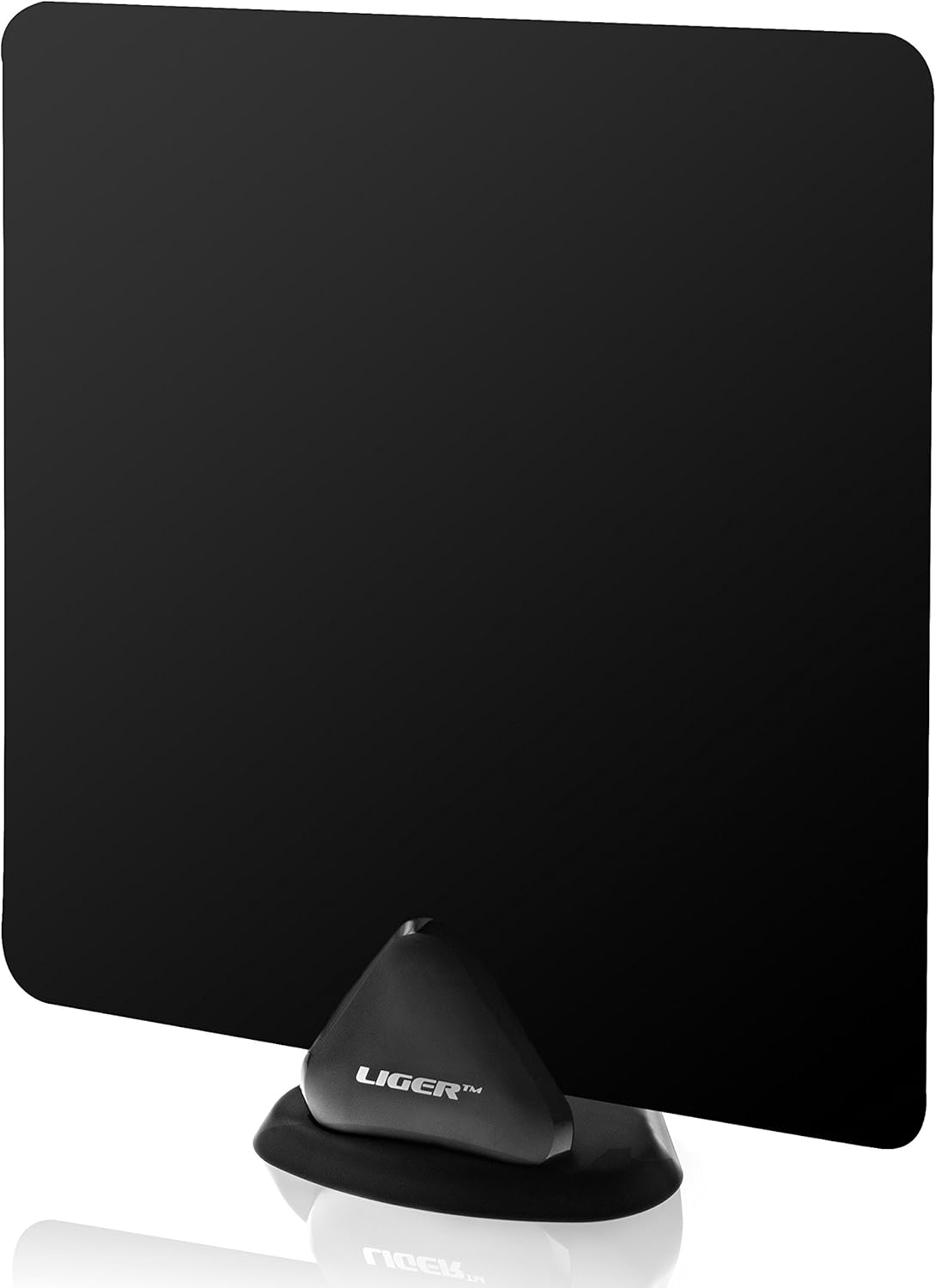 4K HDTV Antenna, Liger Ultra-Thin Indoor Antenna - Receive HD 4K Television Signals for Free - Plugs Directly Into Your TV - Includes Adhesive & Stand: Electronics