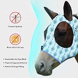 Harrison Howard Ultra Lightweight Full Visibility Fly Mask Nature Aztec view 6