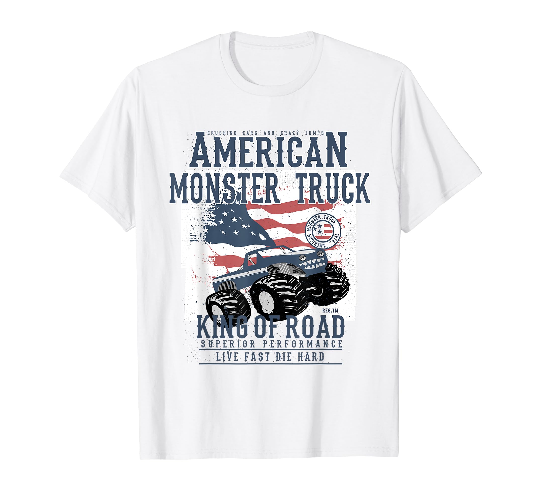 American Monster Truck King Of The Road T-Shirt