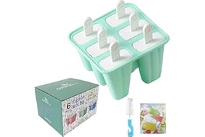 Popsicle Molds 6 Pieces Silicone Ice Pop Molds BPA Free Popsicle Mold Reusable Easy Release Ice Pop Maker
