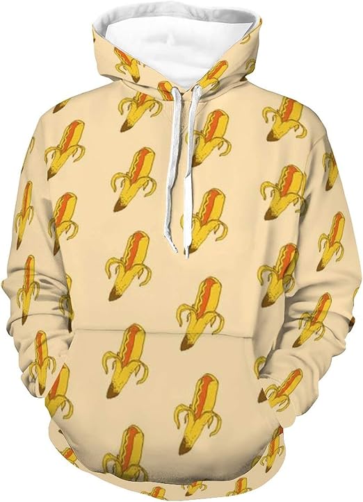 Men Women Novelty Pullover Hoodies Casual Polyester with Big Pockets Hooded